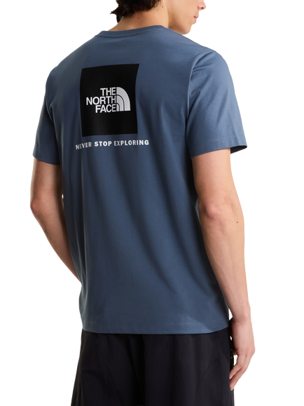 The North Face Box Logo Crew Neck Short Sleeve T-Shirt, Granite Grey - view 2, Granite Grey