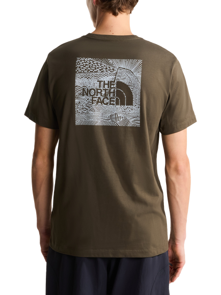 The North Face Crew Neck Regular Fit Logo Print T-Shirt, New Taupe Green - view 2, New Taupe Green