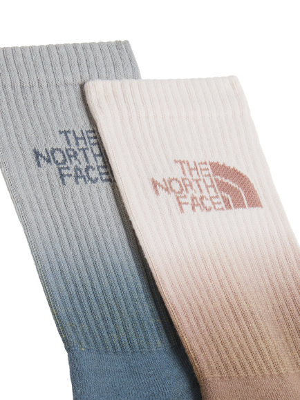 The North Face Everyday Dip Dye Crew Socks, Pack of 2, Gar-cloud-taup-wht - view 2, Gar-cloud-taup-wht