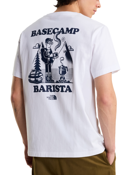 The North Face Basecamp Barista Relaxed Jersey T-Shirt, White/Summit Navy - view 2, Wht-summit Navy