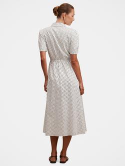 Forever New Harper Spot Print Tie Waist Midi Dress, Archer Spot - view 2, Archer Spot