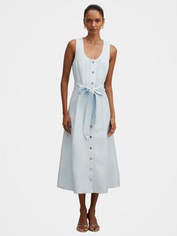 Forever New Petite Priscilla Sleeveless Shirt Midi Dress, Cooling Spray