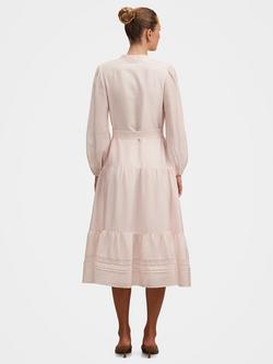 Forever New Rachel Lace Trim Midi Dress, Light Pink - view 2, Light Pink