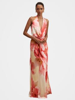 Forever New Petite Becca Floral Satin Dress, Bellara Floral, Bellara Floral