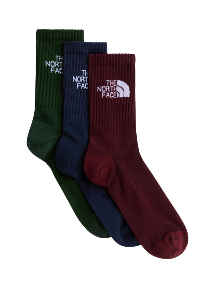 The North Face Logo Socks, Pack of 3, Bottle-burg-navy, Bottle-burg-navy