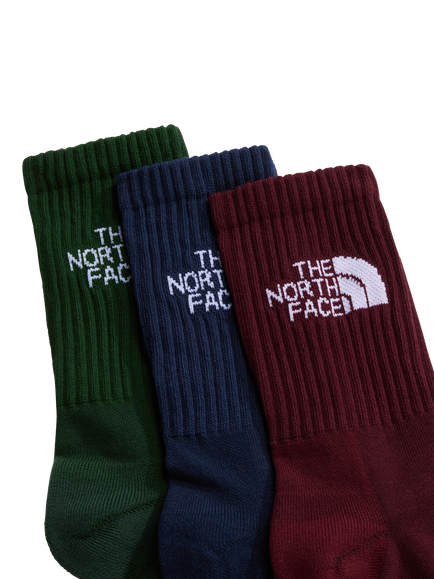 The North Face Logo Socks, Pack of 3, Bottle-burg-navy - view 2, Bottle-burg-navy