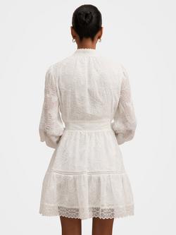 Forever New Petite Thalia Embroidered Mini Dress, Porcelain - view 2, Porcelain