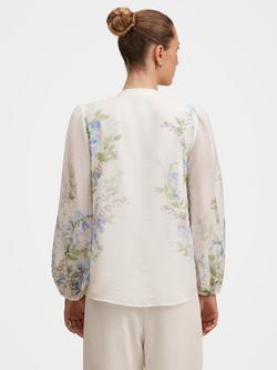 Forever New Dove Floral Top, Wisteria Floral - view 2, Wisteria Floral