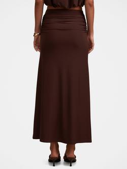 Forever New Sutton Flute Maxi Skirt, Milk Chocolate - view 2, Milk Chocolate