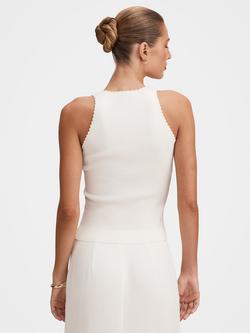 Forever New Bree Crochet Knit Tank Top, Porcelain - view 2, Porcelain