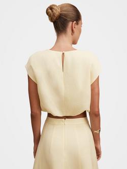 Forever New Georgina Bubble Hem Top, Spring Daffodil Set - view 2, Spring Daffodil Set