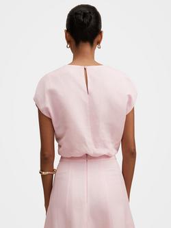 Forever New Petite Georgina Linen Blend Bubble Hem Top, Candy Hearts Set - view 2, Candy Hearts Set