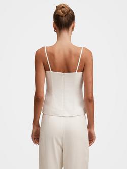 Forever New Soleil Floral Linen Blend Top, Wisteria Floral - view 2, Wisteria Floral