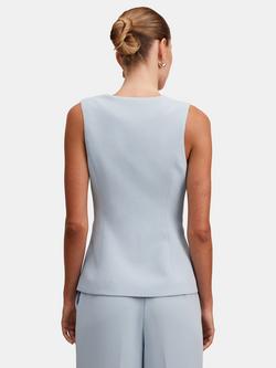 Forever New Lindsey Tailored Waistcoat, Ice Blue Suit - view 2, Ice Blue Suit