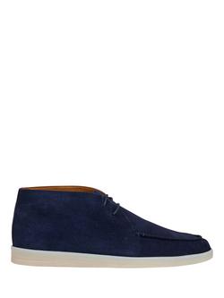Hackett London Suede Chukka Boots, Marine Blue