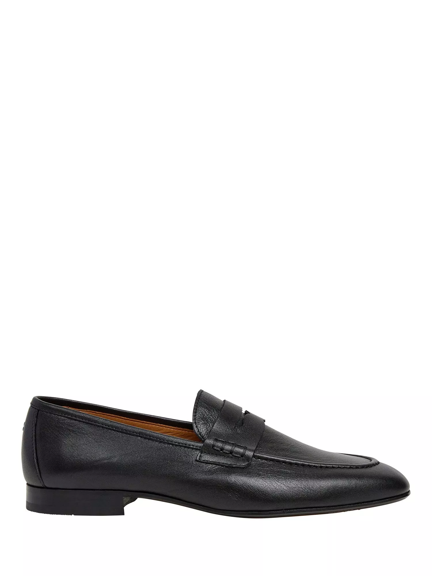 Hackett London Regal Saddle Leather Loafers, Black, 9