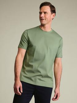 Charles Tyrwhitt Pure Cotton Crew Neck T-Shirt, Mid Green