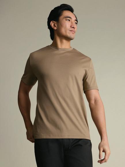 Charles Tyrwhitt Pure Cotton Crew Neck T-Shirt, Tan
