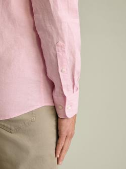 Charles Tyrwhitt Pure Linen Slim Fit Long Sleeve Shirt - view 2, Pink