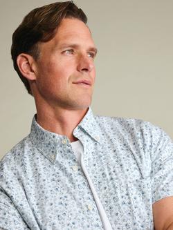 Charles Tyrwhitt Cotton Poplin Short Sleeve Shirt - view 2, White