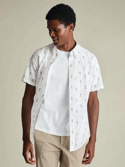 Charles Tyrwhitt Cotton Poplin Short Sleeve Shirt, White, White