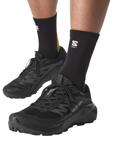 Salomon Alphaglide GTX Hiking Shoes, Black/Asphalt/Black - view 2, Black/Asphalt/Black