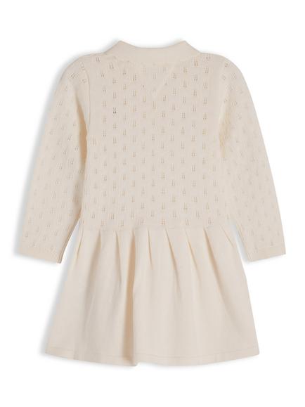 Tommy Hilfiger Baby Knitted Pointelle Dress, White - view 2, White