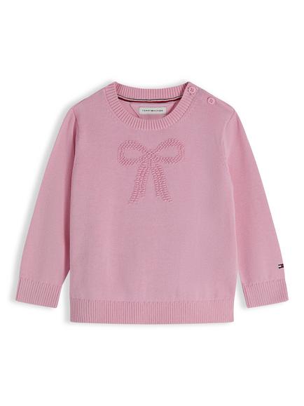 Tommy Hilfiger Baby Tarsia Jumper, Pink Rose, Pink Rose