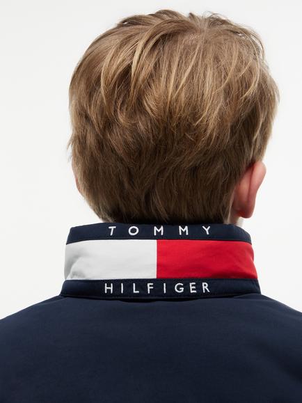Tommy Hilfiger Kids' Essential Flag Logo Collar Padded Jacket, Navy - view 2, Navy