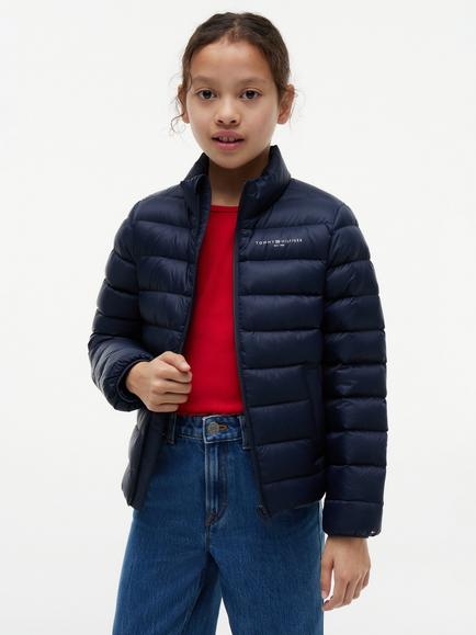 Tommy Hilfiger Kids' Lightweight Puffer Jacket, Navy Blue, Navy Blue