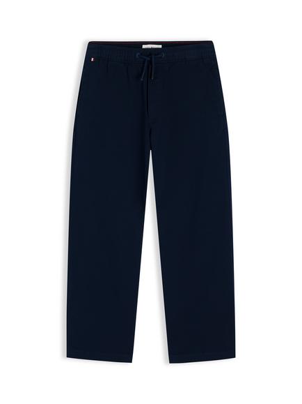 Tommy Hilfiger Kids' Pull On Loose Trousers, Navy Blue, Navy Blue