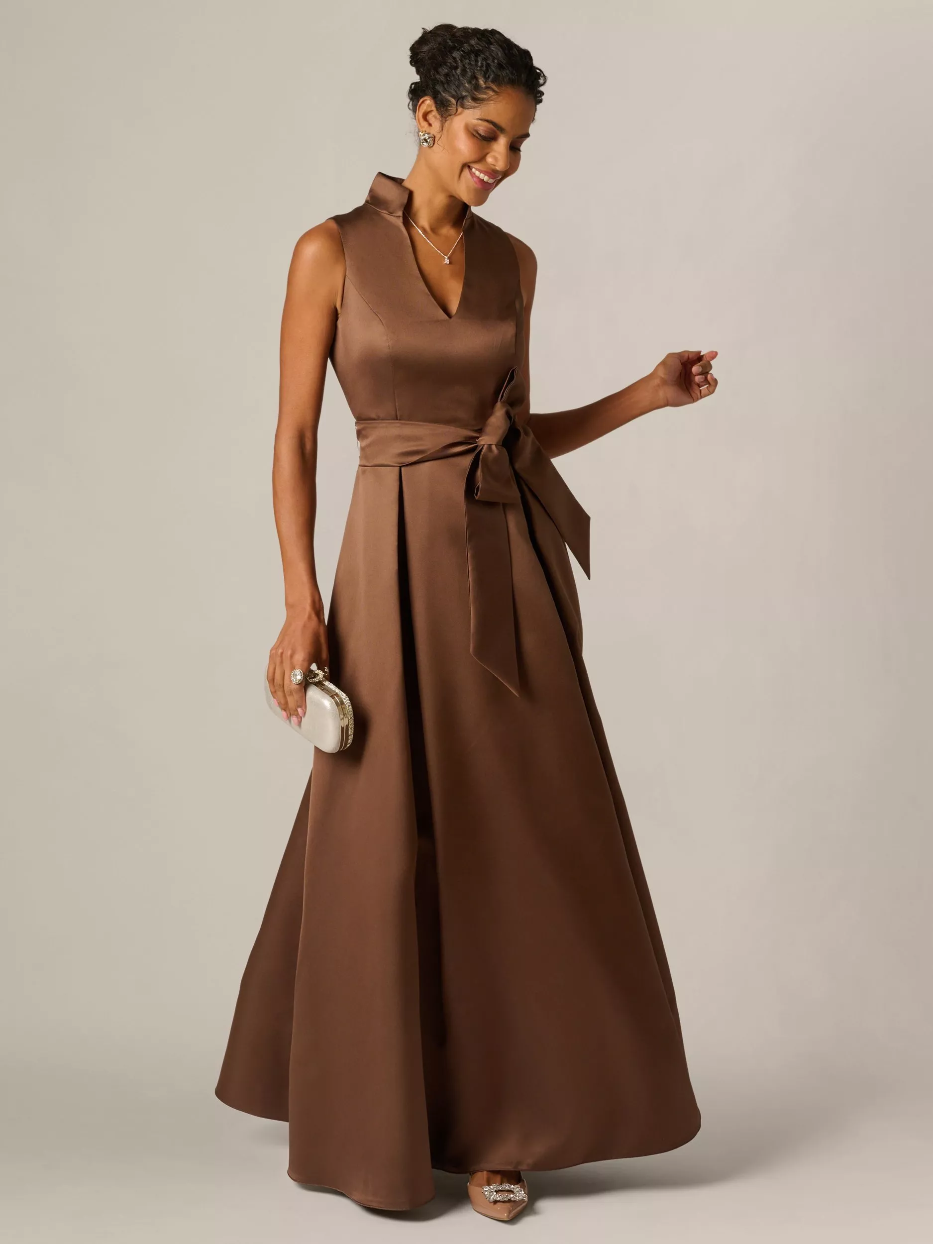 Women's Dresses - Adrianna Papell, Brown | John Lewis & Partners