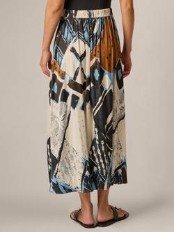 Adrianna Papell Pleated Pull On Skirt, Blue/Multi - view 2, Blue/Multi