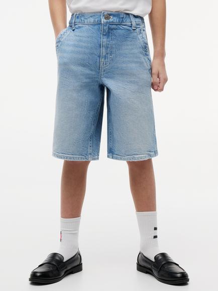 Tommy Hilfiger Kids' Sailor Denim Shorts, Blue, Blue