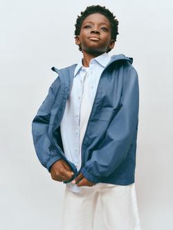Mango Kids' Hooded Rain Shell Jacket, Porcelain, Porcelain