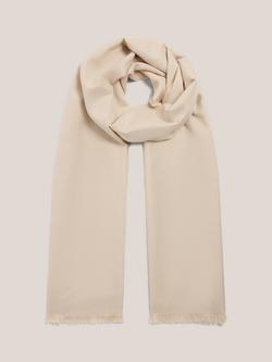 Hobbs Matilda Shimmer Scarf, Cream, Cream