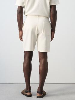 Mango Cotton Blend Jersey Shorts, White - view 2, White