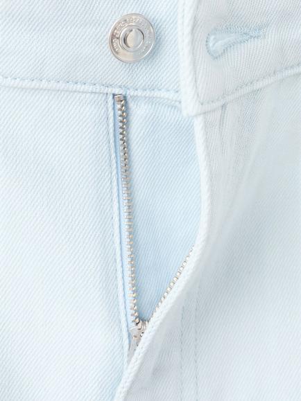 Mango Mid Rise Wide Leg Cotton Jeans, Sky Blue - view 2, Sky Blue