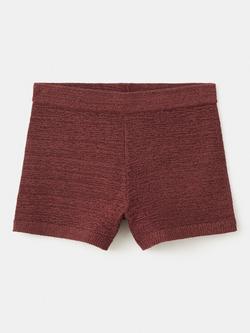Mango Knit Lounge Shorts, Terracotta, Terracotta
