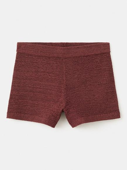 Mango Knit Lounge Shorts, Terracotta, Terracotta