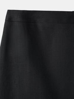 Mango High Waisted Tailored Pencil Midi Skirt - view 2, Black