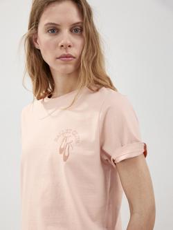 Mango Ballet Club T-Shirt, Pastel Pink, Pastel Pink