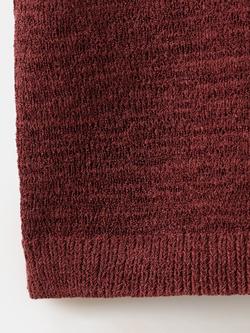 Mango Short Sleeve Knitted Top, Terracotta - view 2, Terracotta