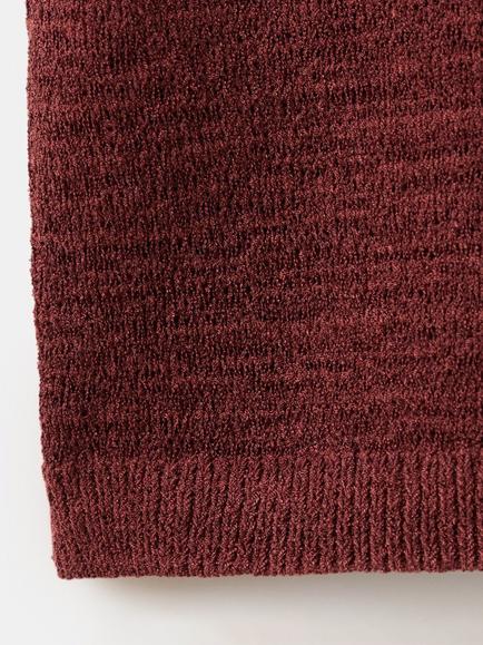 Mango Short Sleeve Knitted Top, Terracotta - view 2, Terracotta