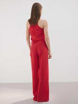 Mango Tailored Trousers, Red - view 2, Red