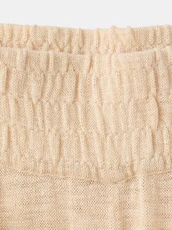 Mango High-Waist Knot-Tie Wide-Leg Trousers, Raw - view 2, Raw