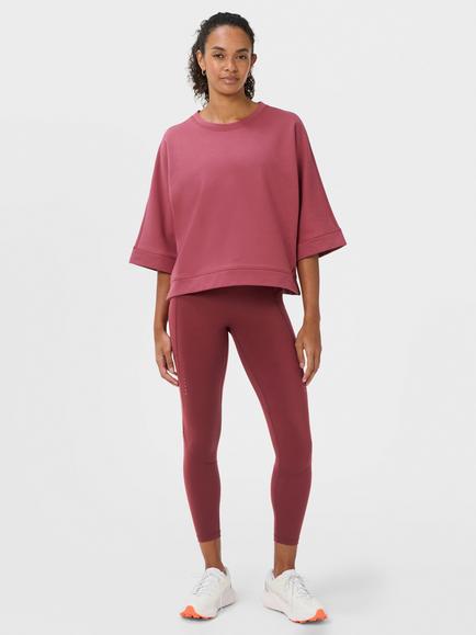 Sweaty Betty Runner's High Power 7/8 Leggings, Merlot - view 2, Merlot