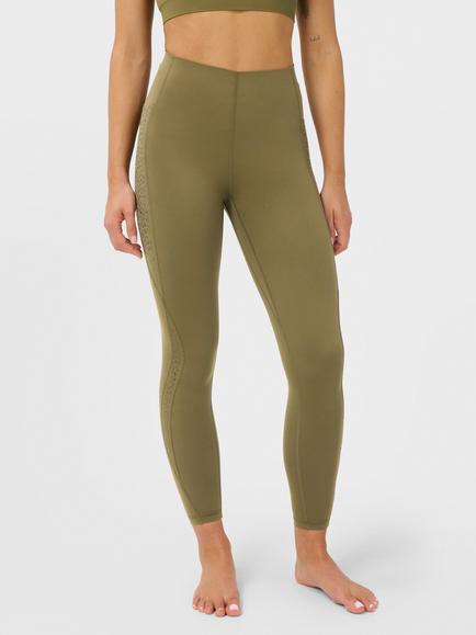 Sweaty Betty Ultimate Studio 7/8 Pilates Gripper Leggings, Khaki, Khaki