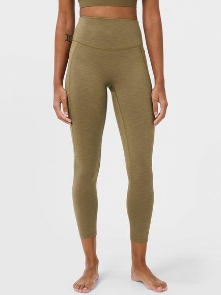 Sweaty Betty Ultimate Move 7/8 Marl Leggings, Khaki Brown Marl