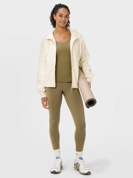 Sweaty Betty Ultimate Move Marl Leggings - view 2, Khaki Brown Marl
